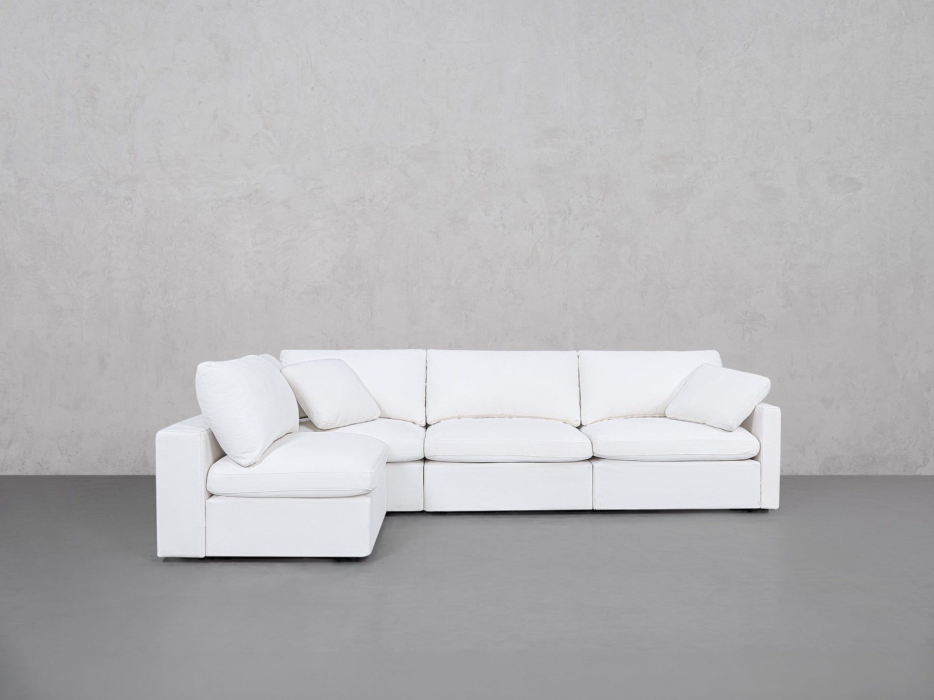 4-Seat Modular Open Corner Sectional (Thin Arms) - 7th Avenue