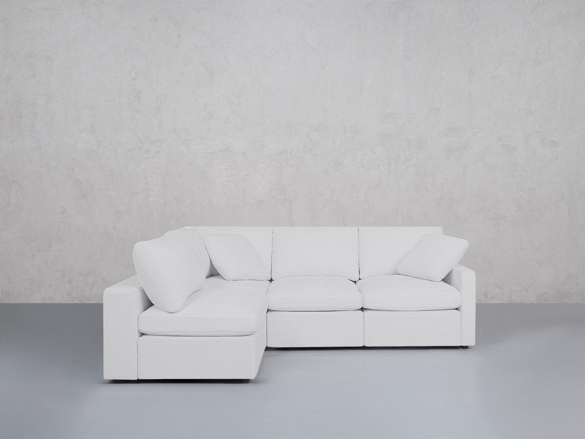 4-Seat Modular Open Corner Sectional (Thin Arms) - 7th Avenue