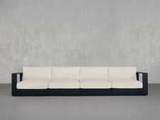 4 - Seat Modular Sofa Aluminum Outdoor - 7th Avenue