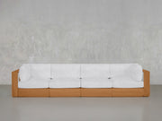 4-Seat Modular Sofa Teak Outdoor - 7th Avenue