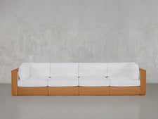 4-Seat Modular Sofa Teak Outdoor - 7th Avenue