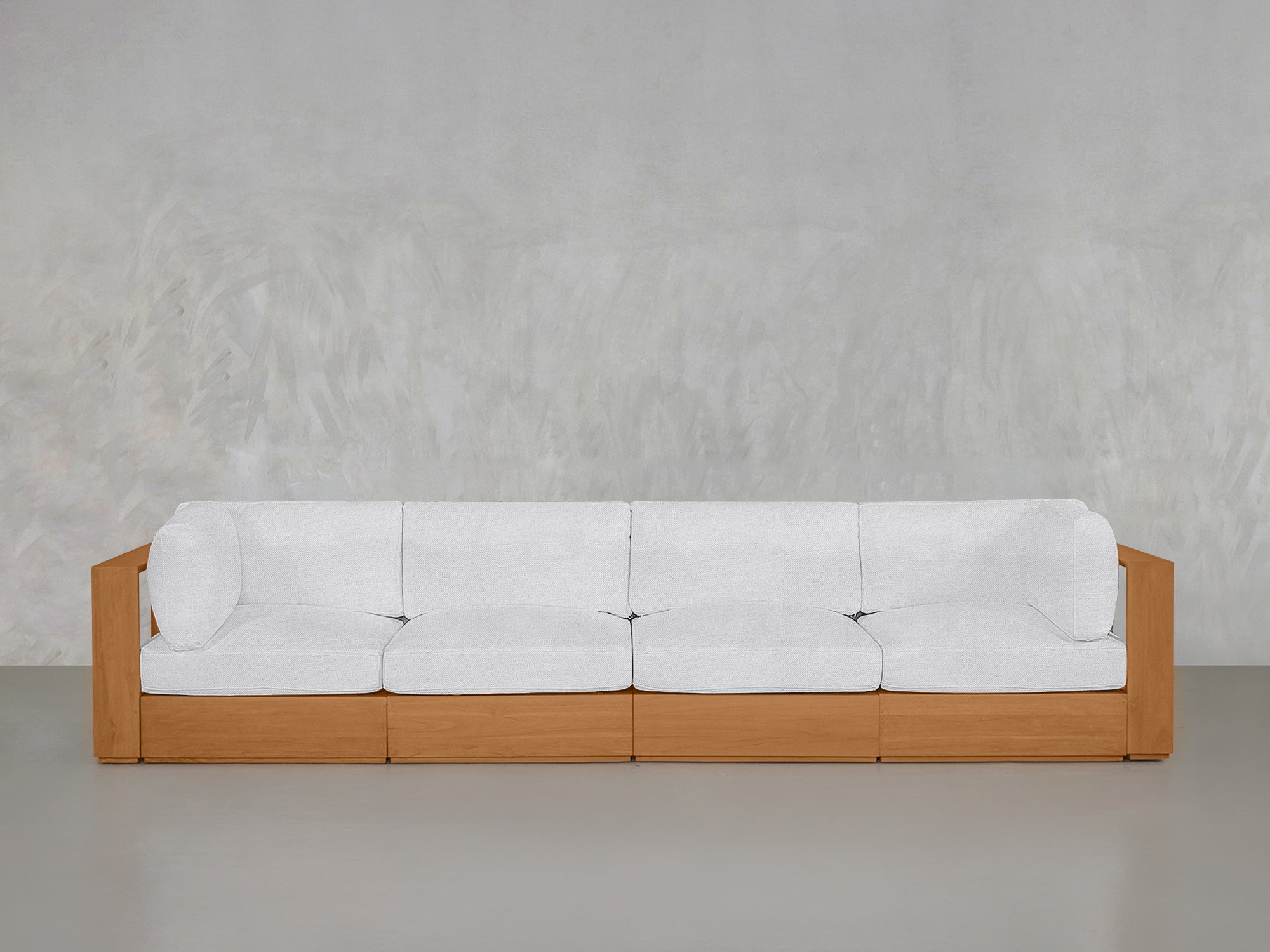 4-Seat Modular Sofa Teak Outdoor - 7th Avenue