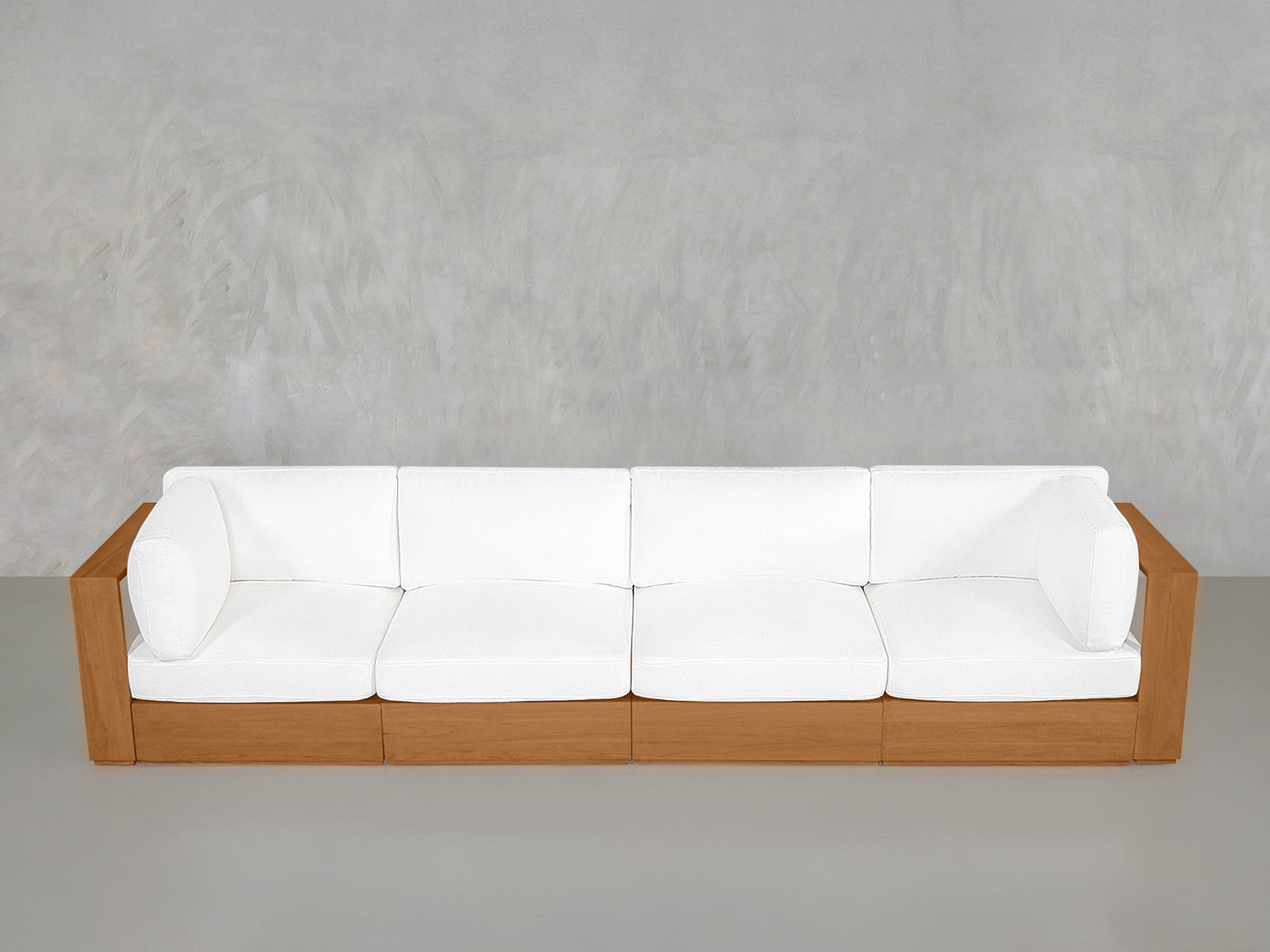 4-Seat Modular Sofa Teak Outdoor - 7th Avenue