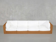 4-Seat Modular Sofa Teak Outdoor - 7th Avenue