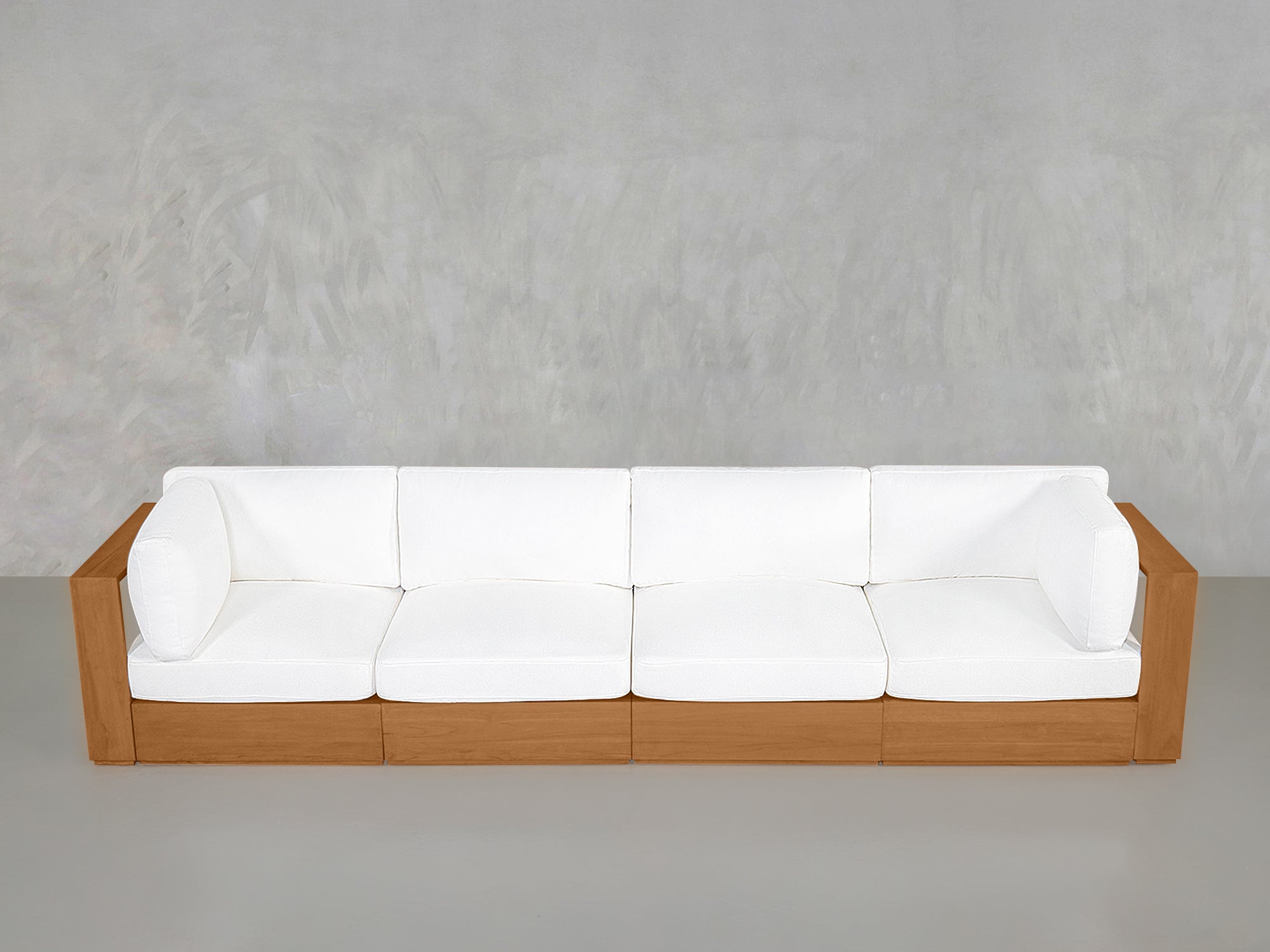 4-Seat Modular Sofa Teak Outdoor - 7th Avenue