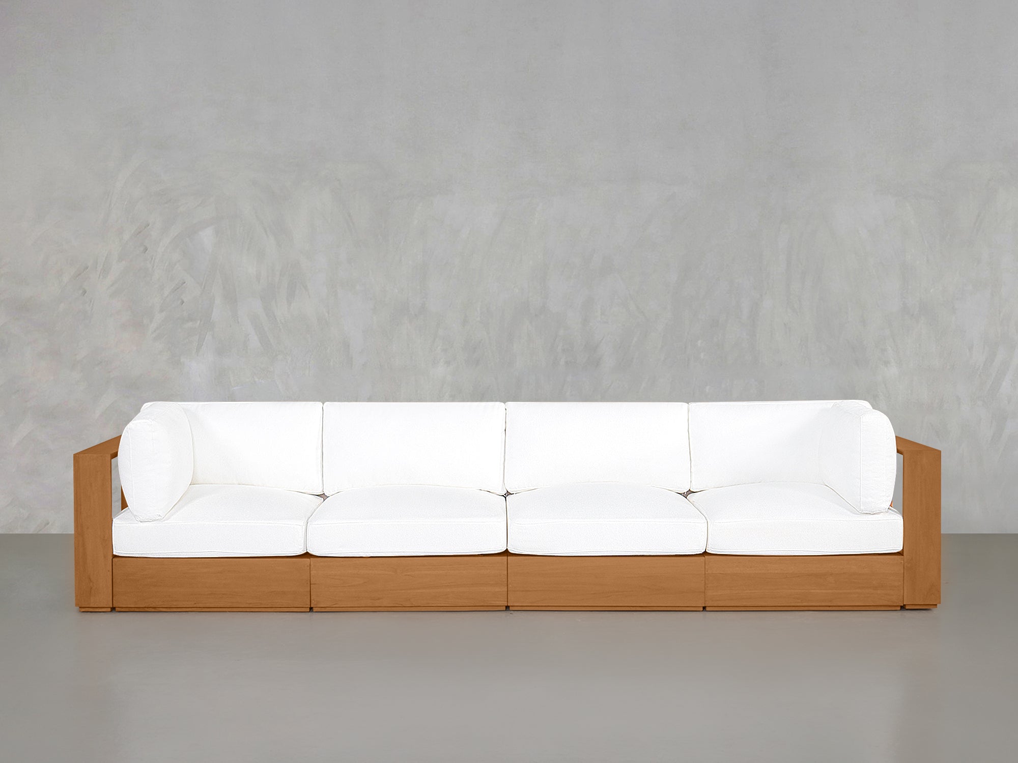 4-Seat Modular Sofa Teak Outdoor - 7th Avenue