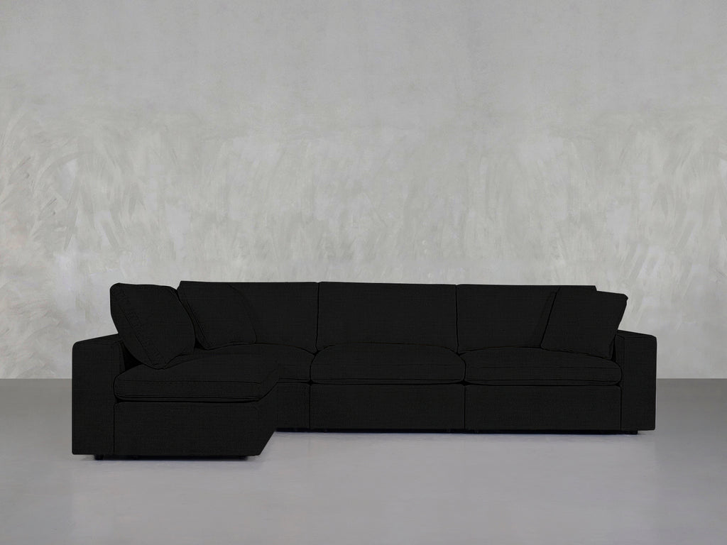 4-Seat Modular Open Corner Sectional