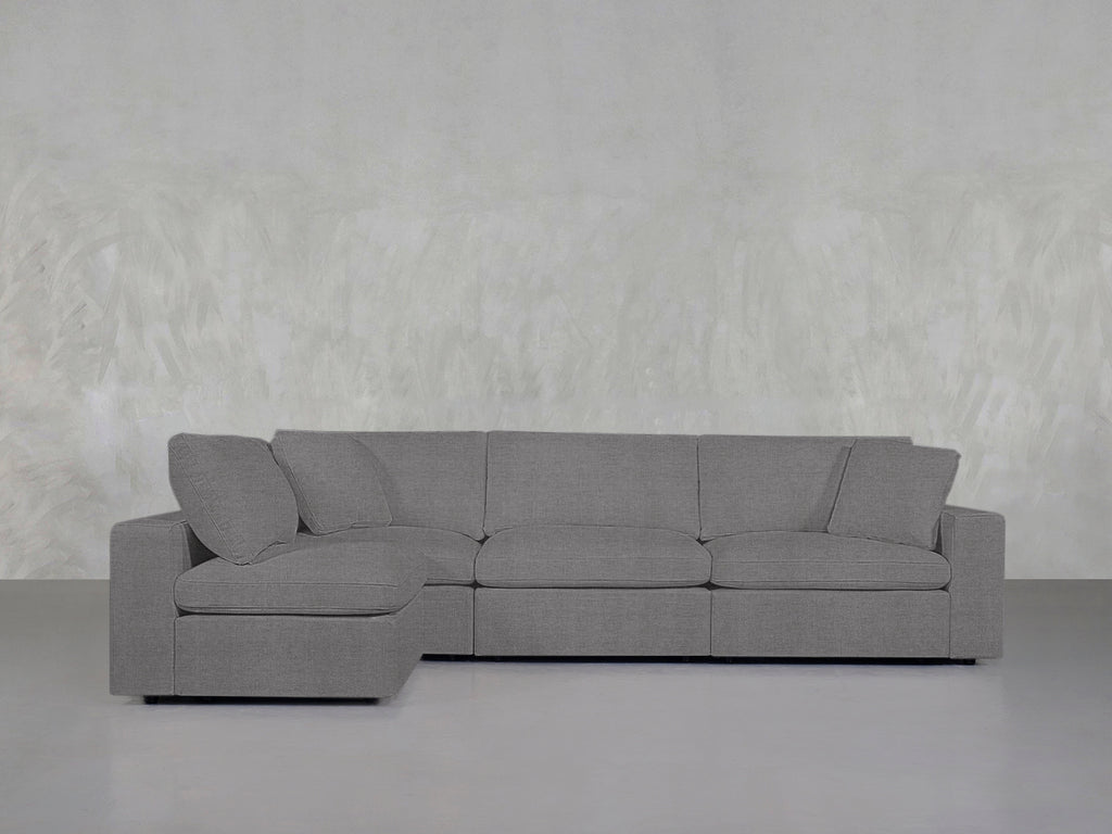 4-Seat Modular Open Corner Sectional