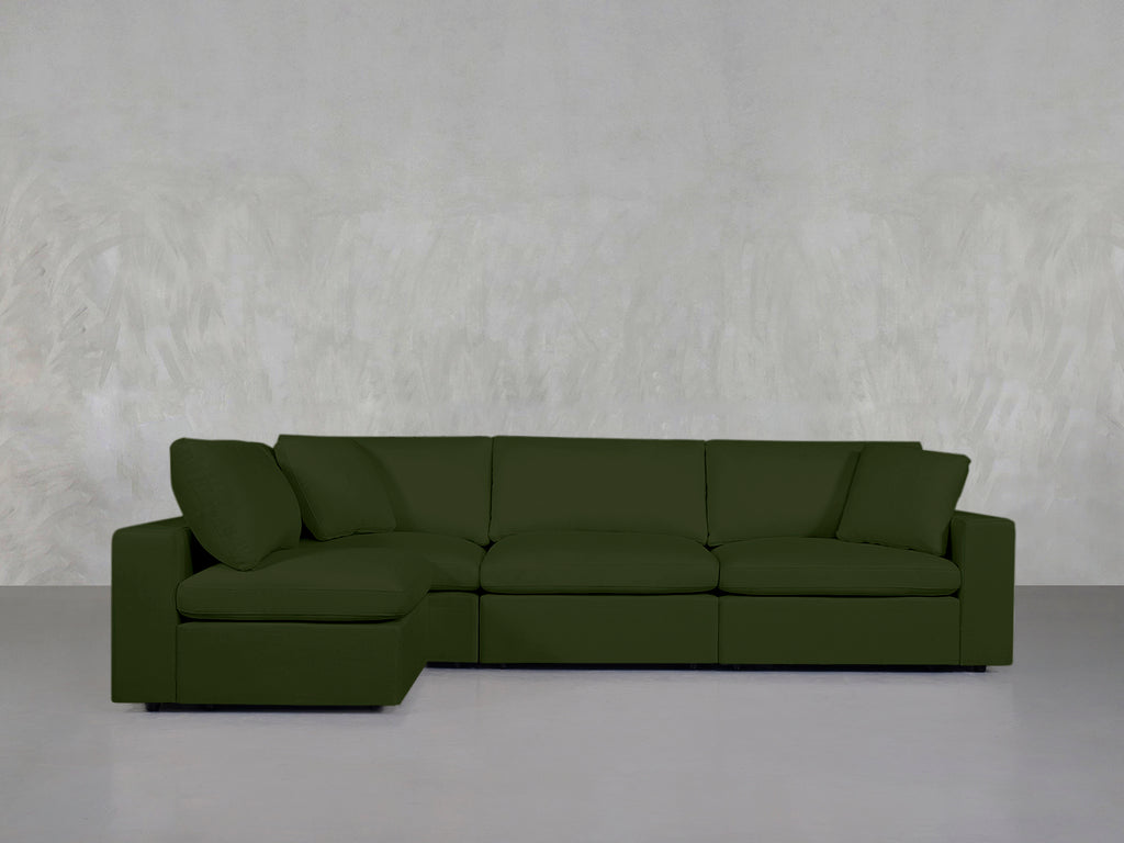 4-Seat Modular Open Corner Sectional