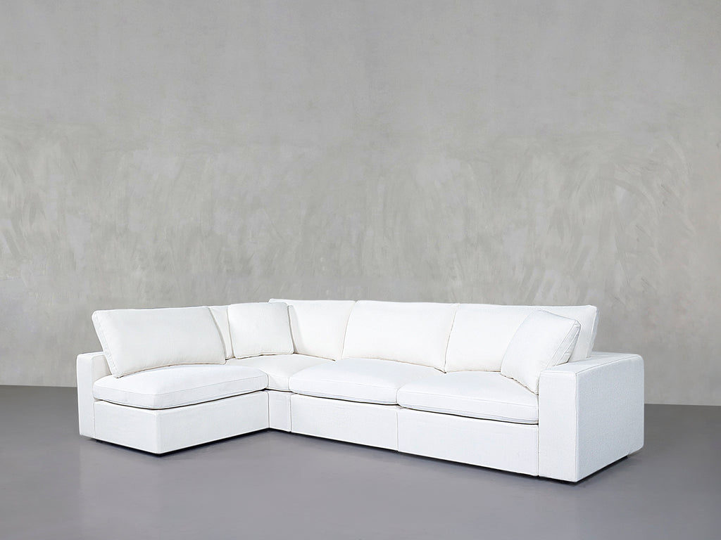 4-Seat Modular Open Corner Sectional