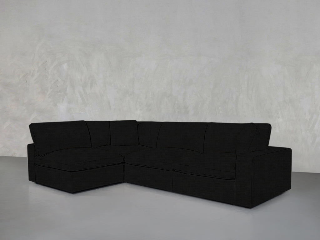 4-Seat Modular Open Corner Sectional