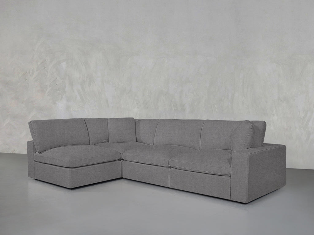 4-Seat Modular Open Corner Sectional