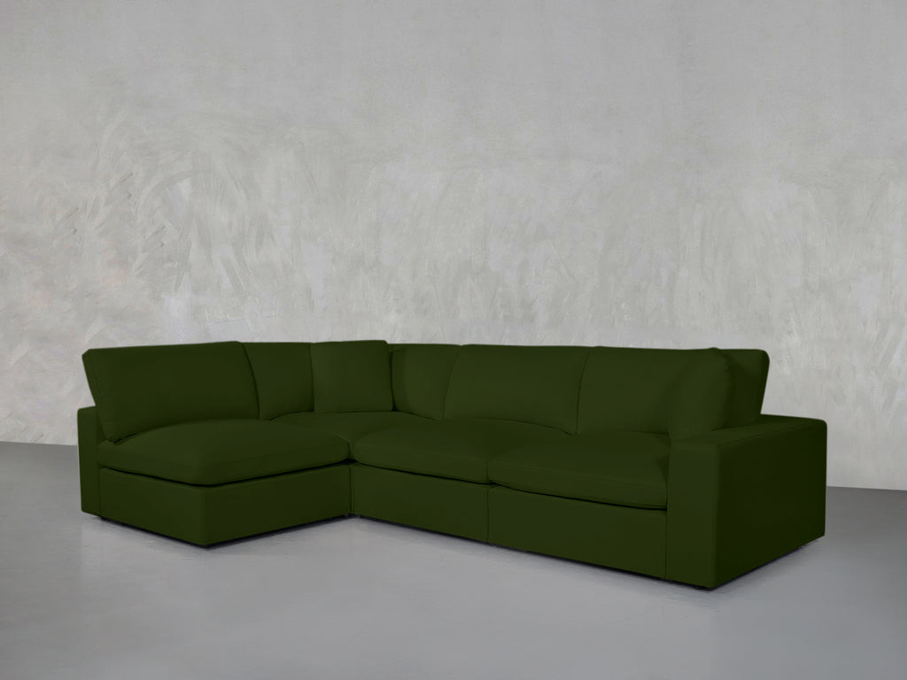 4-Seat Modular Open Corner Sectional