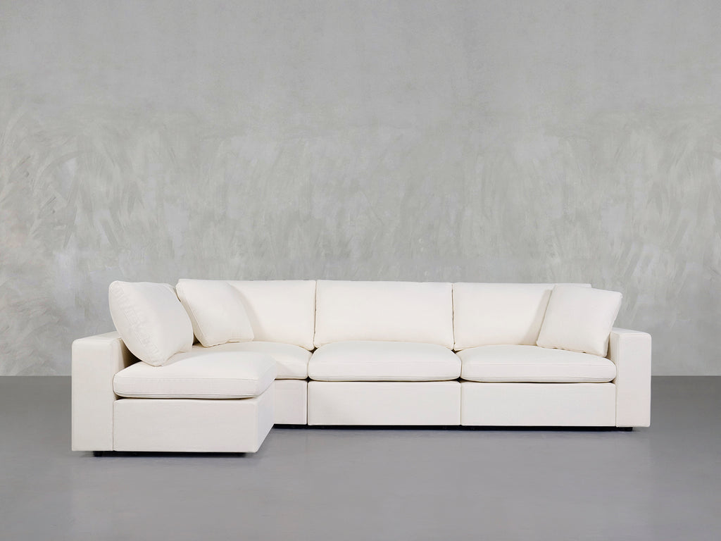 4-Seat Modular Open Corner Sectional