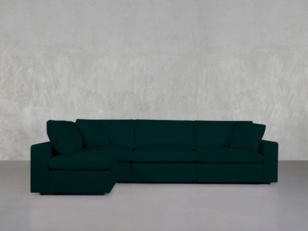 4-Seat Modular Open Corner Sectional