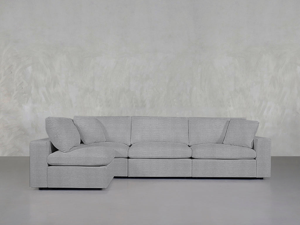 4-Seat Modular Open Corner Sectional