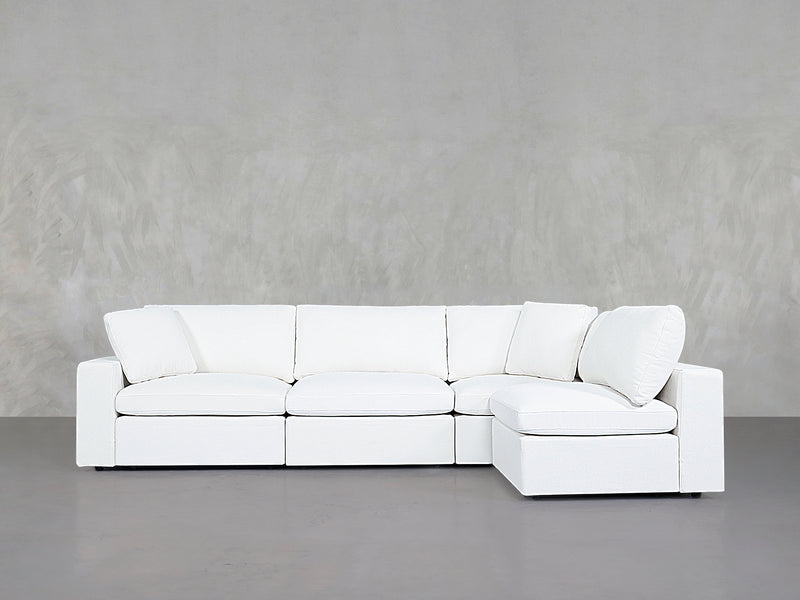 4-Seat Modular Open Corner Sectional