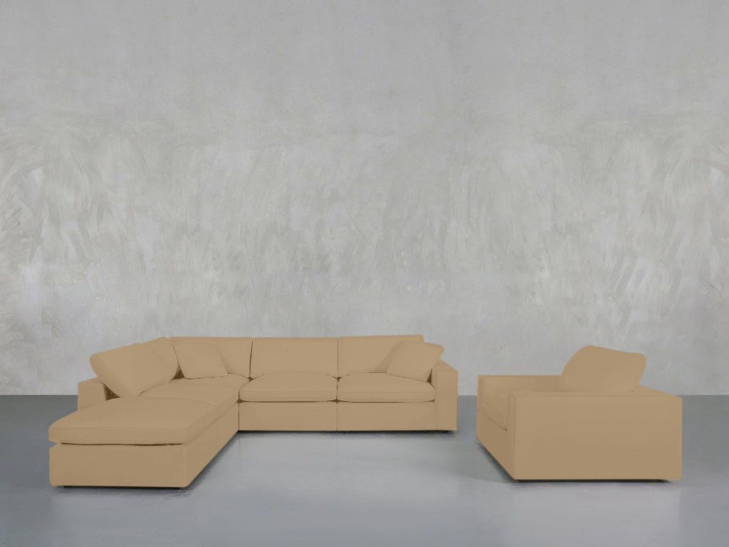 5 - 1 Sectional & Armchair Set - 7th Avenue