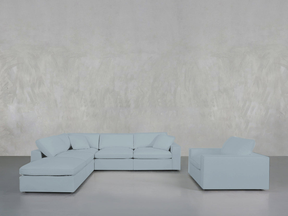 5 - 1 Sectional & Armchair Set - 7th Avenue