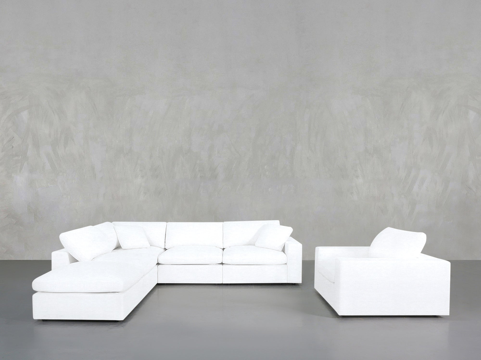 5 - 1 Sectional & Armchair Set - 7th Avenue