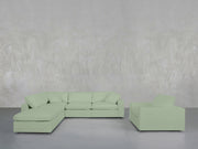 5-1 Sectional & Armchair Set - 7th Avenue