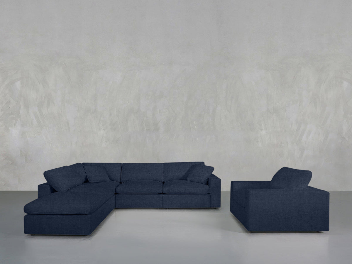 5-1 Sectional & Armchair Set - 7th Avenue