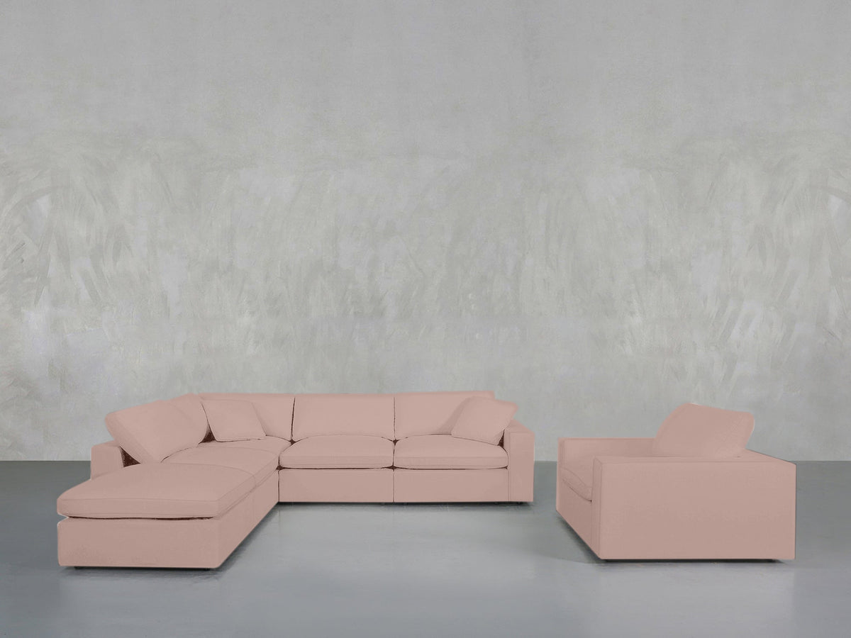 5 - 1 Sectional & Armchair Set - 7th Avenue