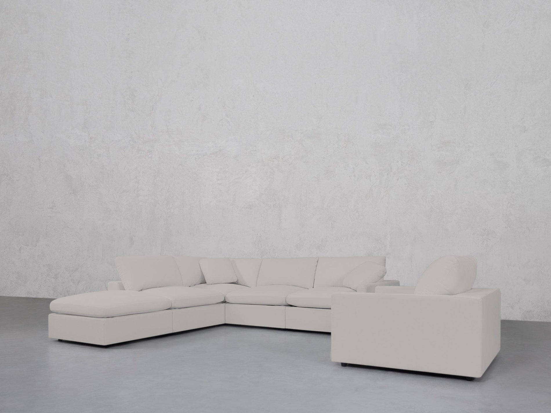 5-1 Sectional & Armchair Set (Thin Arms) - 7th Avenue