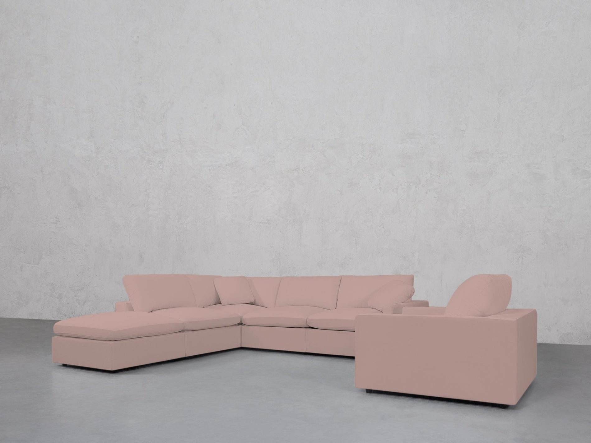 5-1 Sectional & Armchair Set (Thin Arms) - 7th Avenue