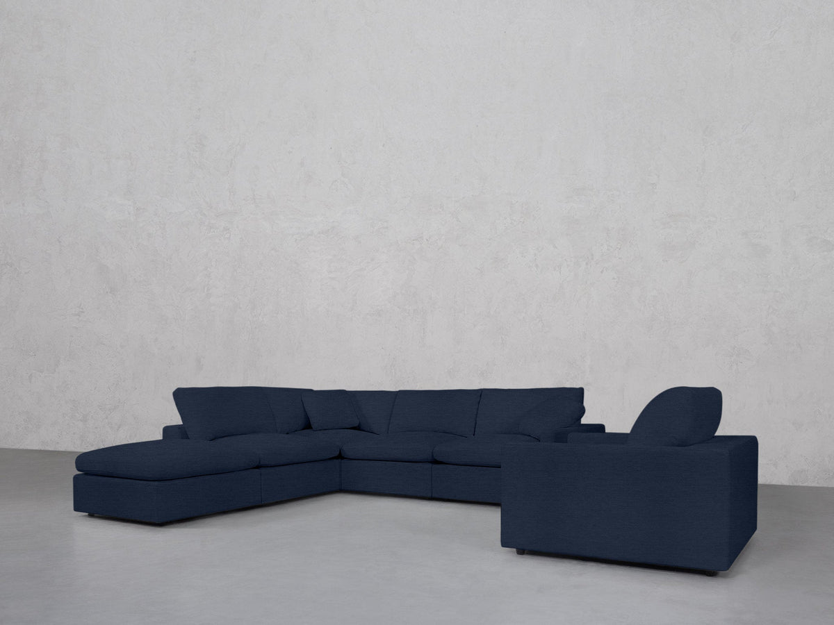 5-1 Sectional & Armchair Set (Thin Arms) - 7th Avenue