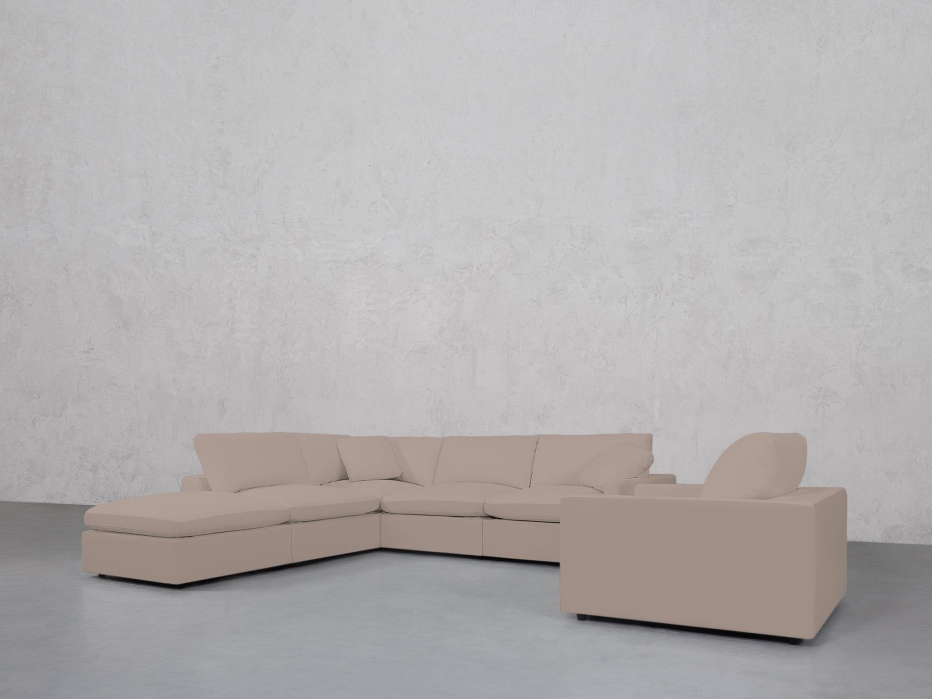 5-1 Sectional & Armchair Set (Thin Arms) - 7th Avenue