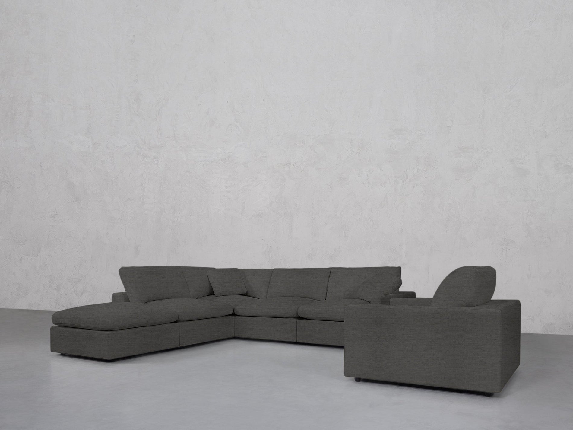 5-1 Sectional & Armchair Set (Thin Arms) - 7th Avenue