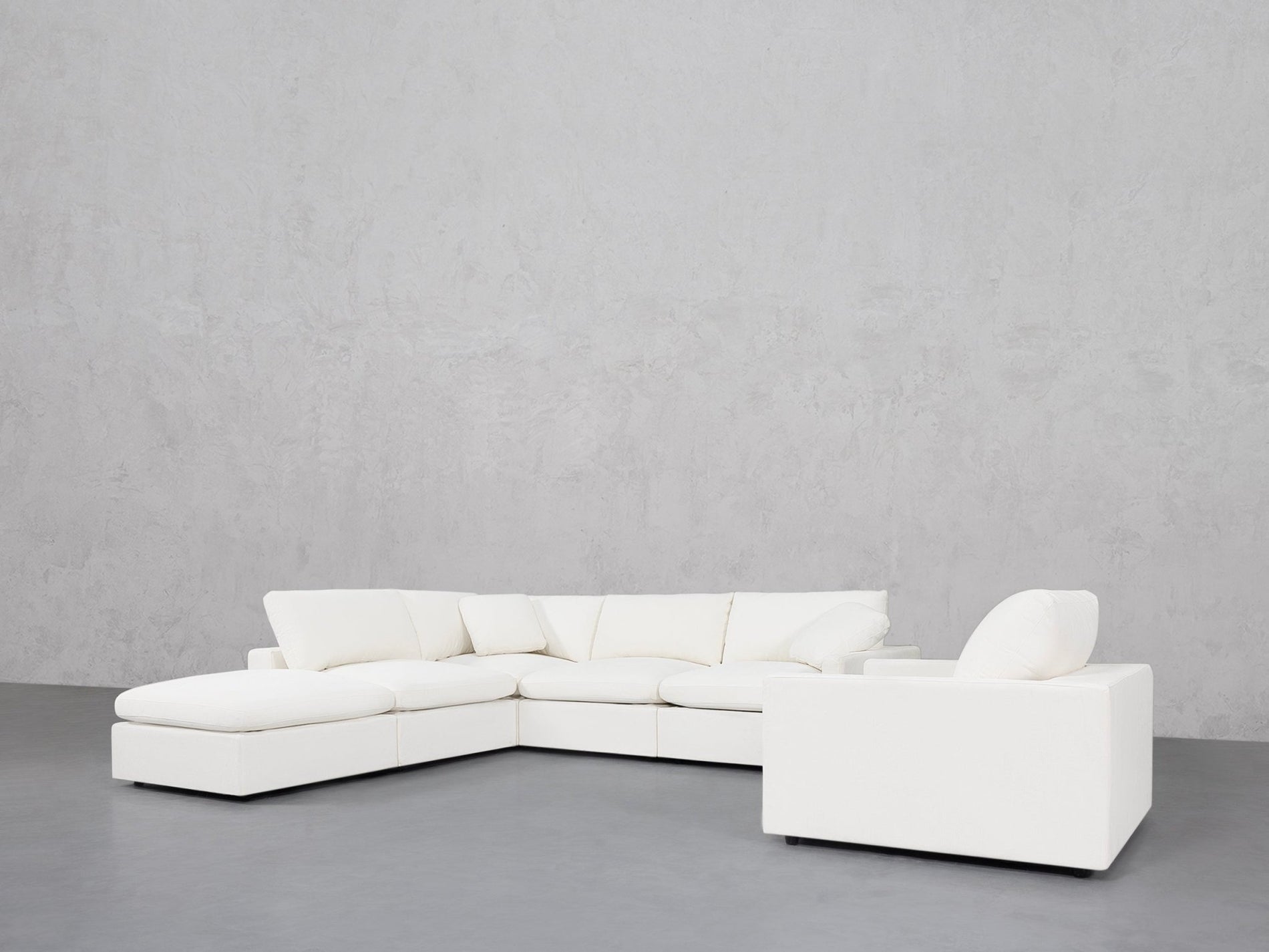 5-1 Sectional & Armchair Set (Thin Arms) - 7th Avenue