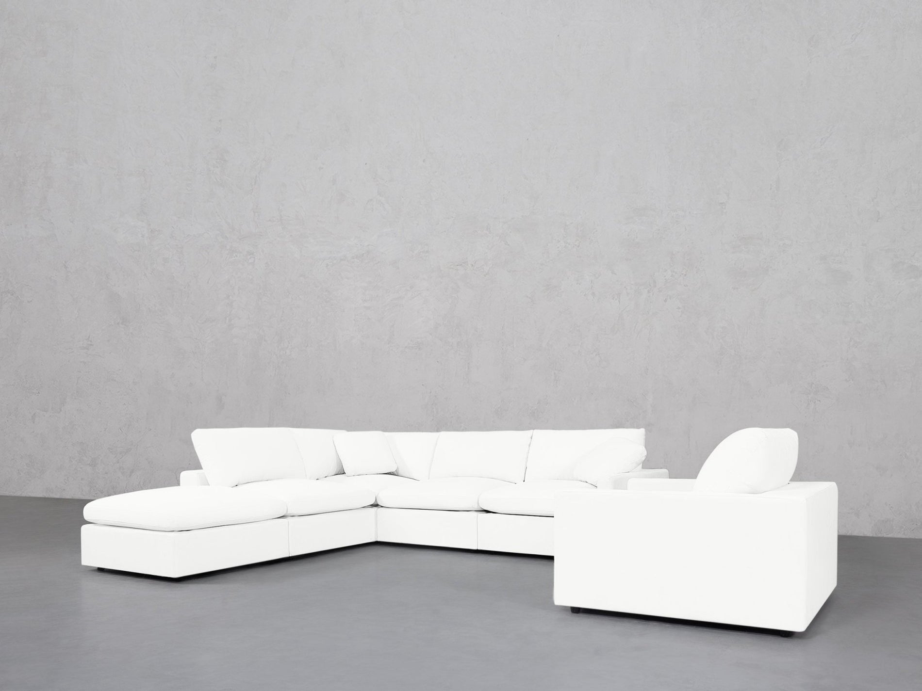 5-1 Sectional & Armchair Set (Thin Arms) - 7th Avenue