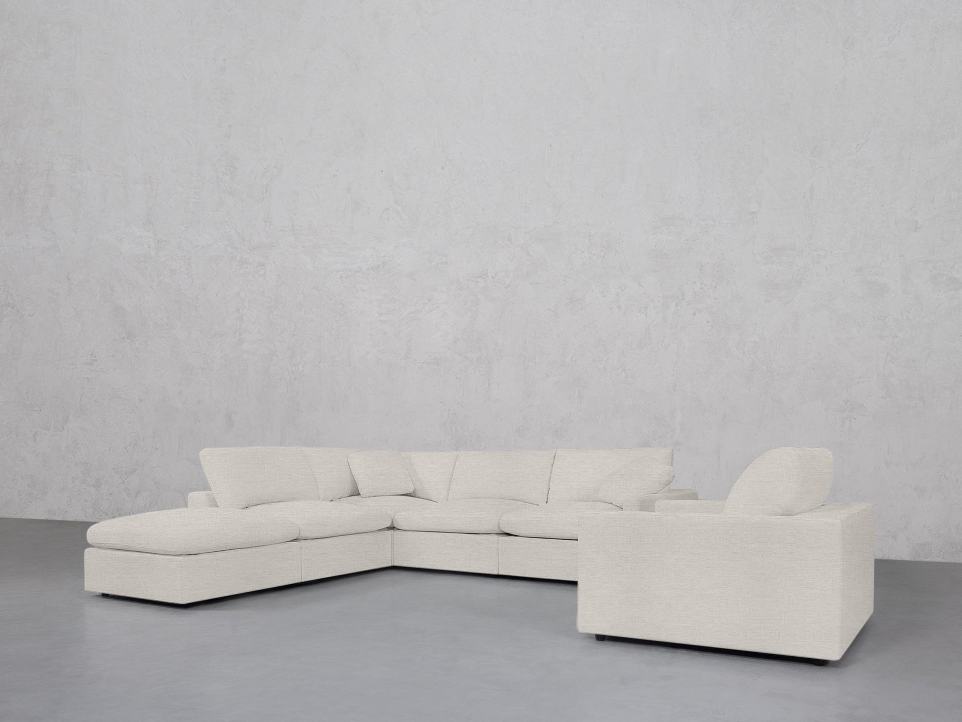 5-1 Sectional & Armchair Set (Thin Arms) - 7th Avenue