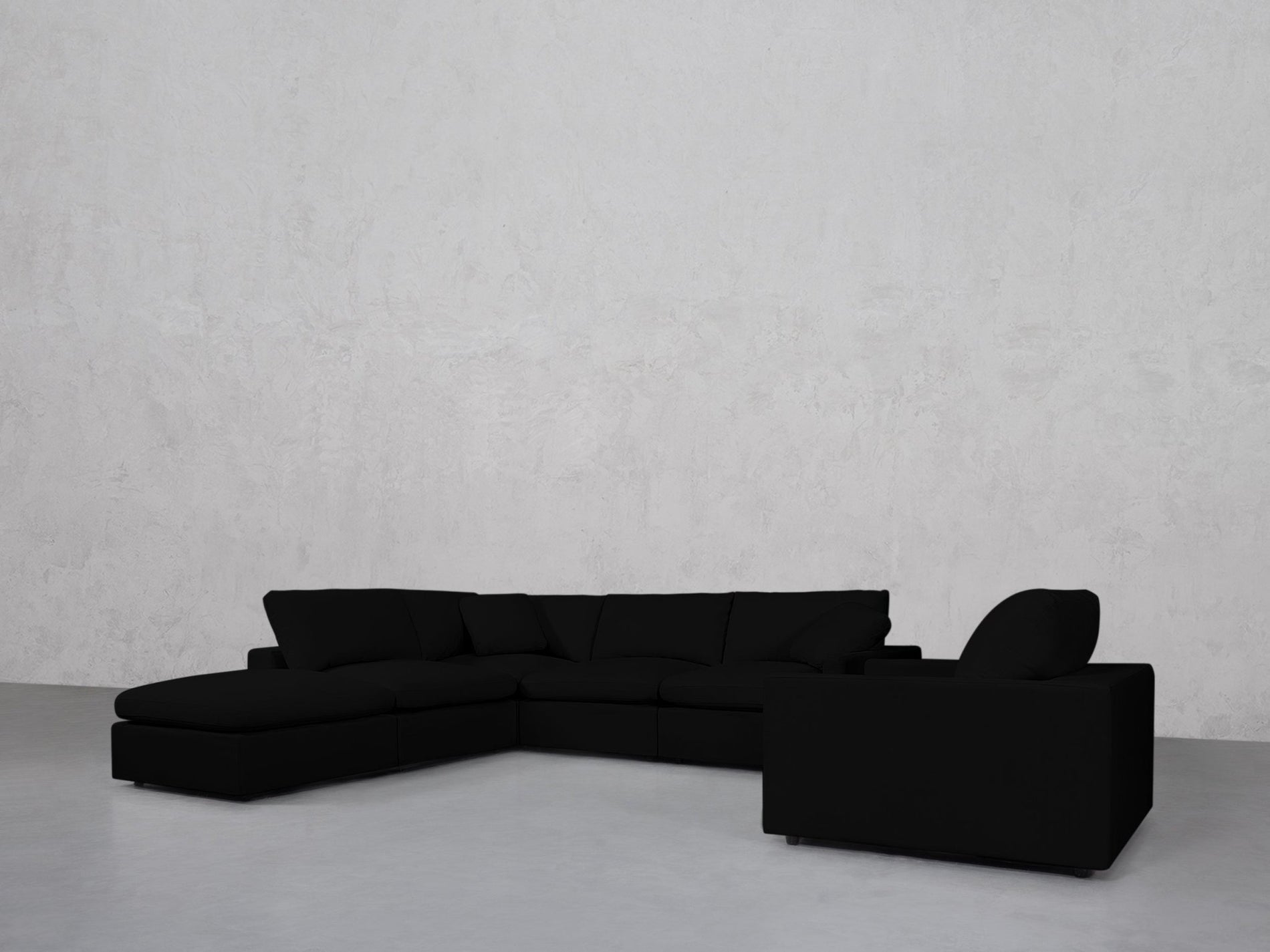 5-1 Sectional & Armchair Set (Thin Arms) - 7th Avenue