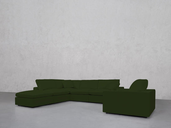 5-1 Sectional & Armchair Set (Thin Arms) - 7th Avenue