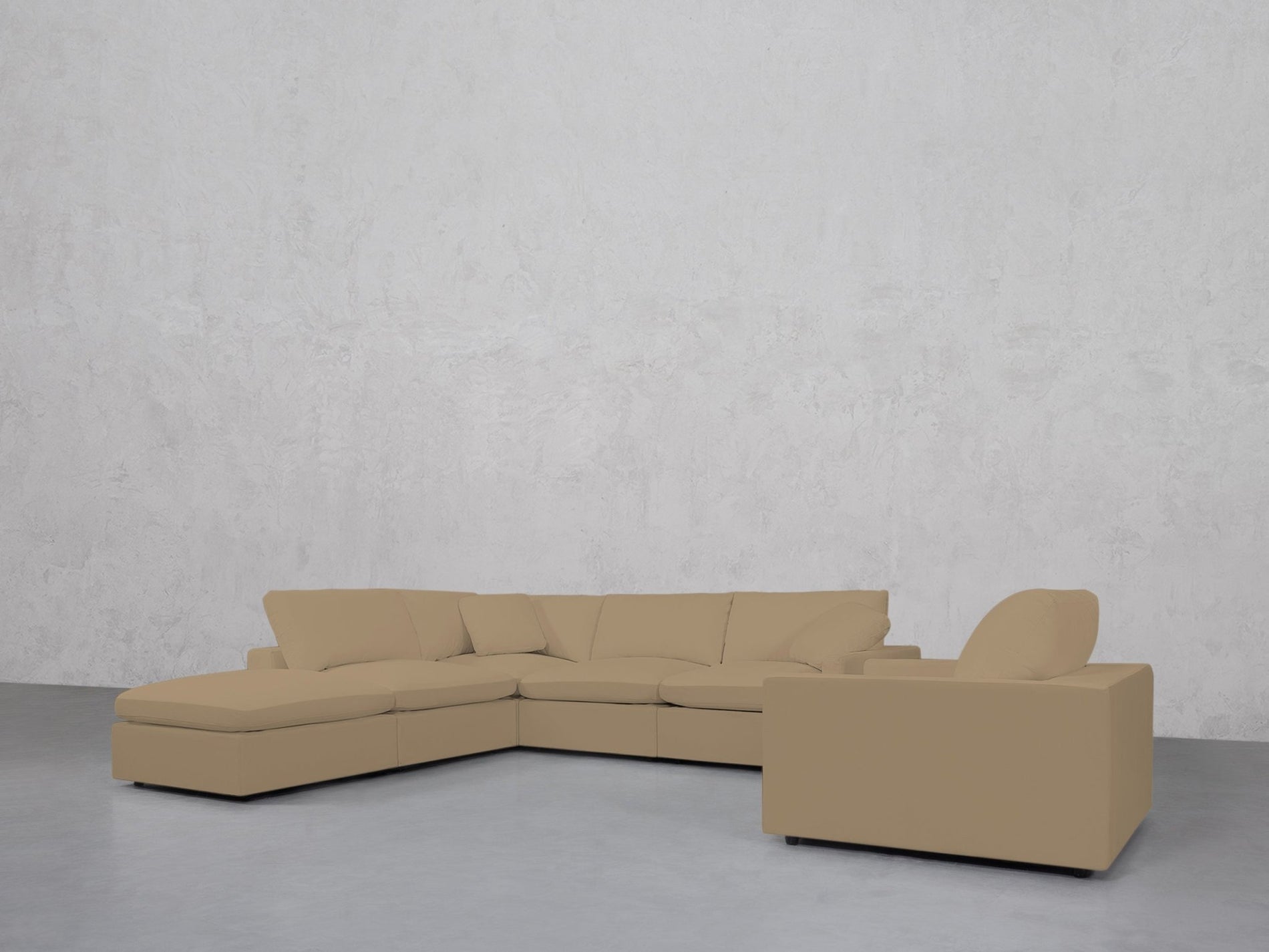 5-1 Sectional & Armchair Set (Thin Arms) - 7th Avenue