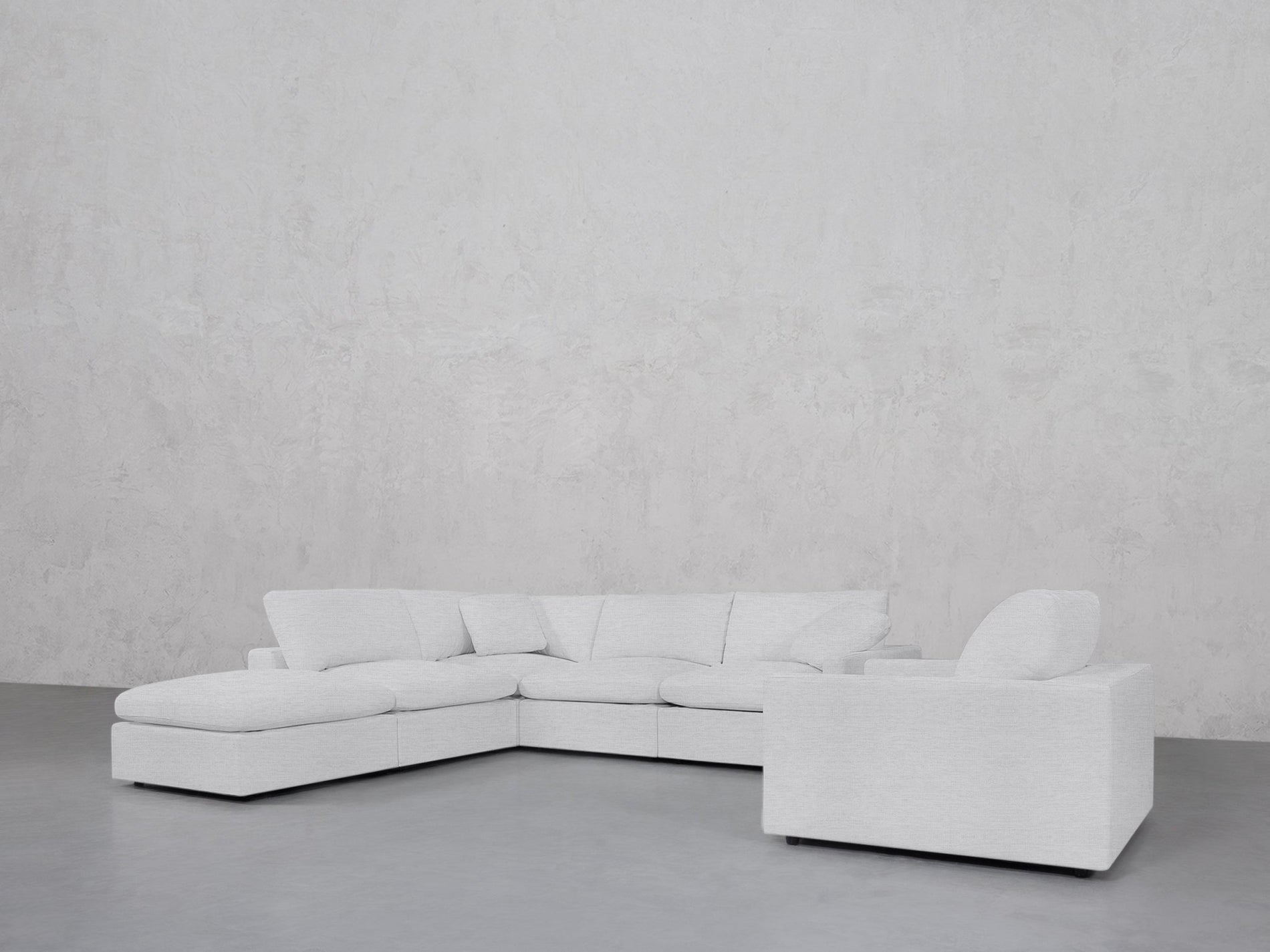 5-1 Sectional & Armchair Set (Thin Arms) - 7th Avenue