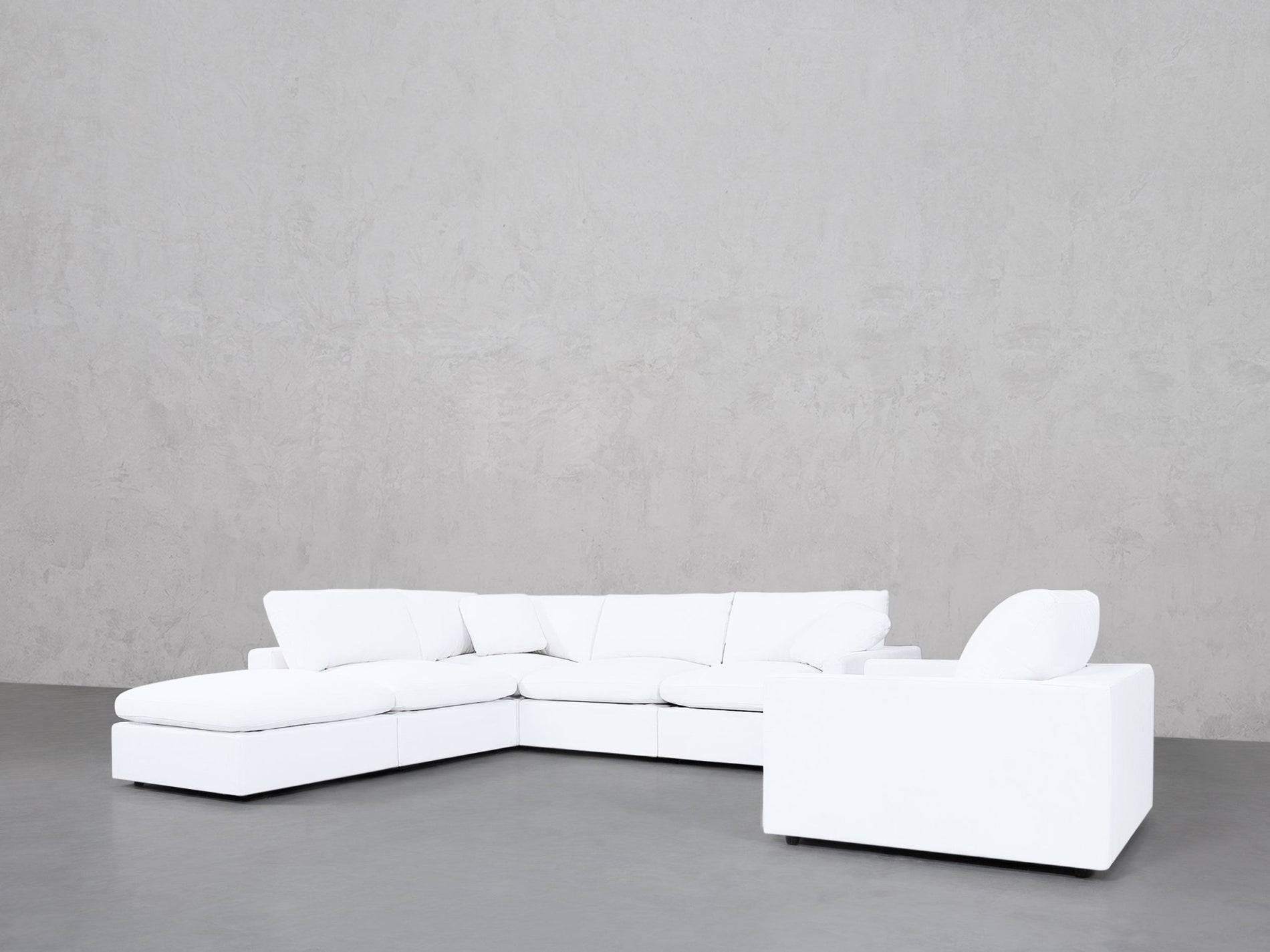 5-1 Sectional & Armchair Set (Thin Arms) - 7th Avenue
