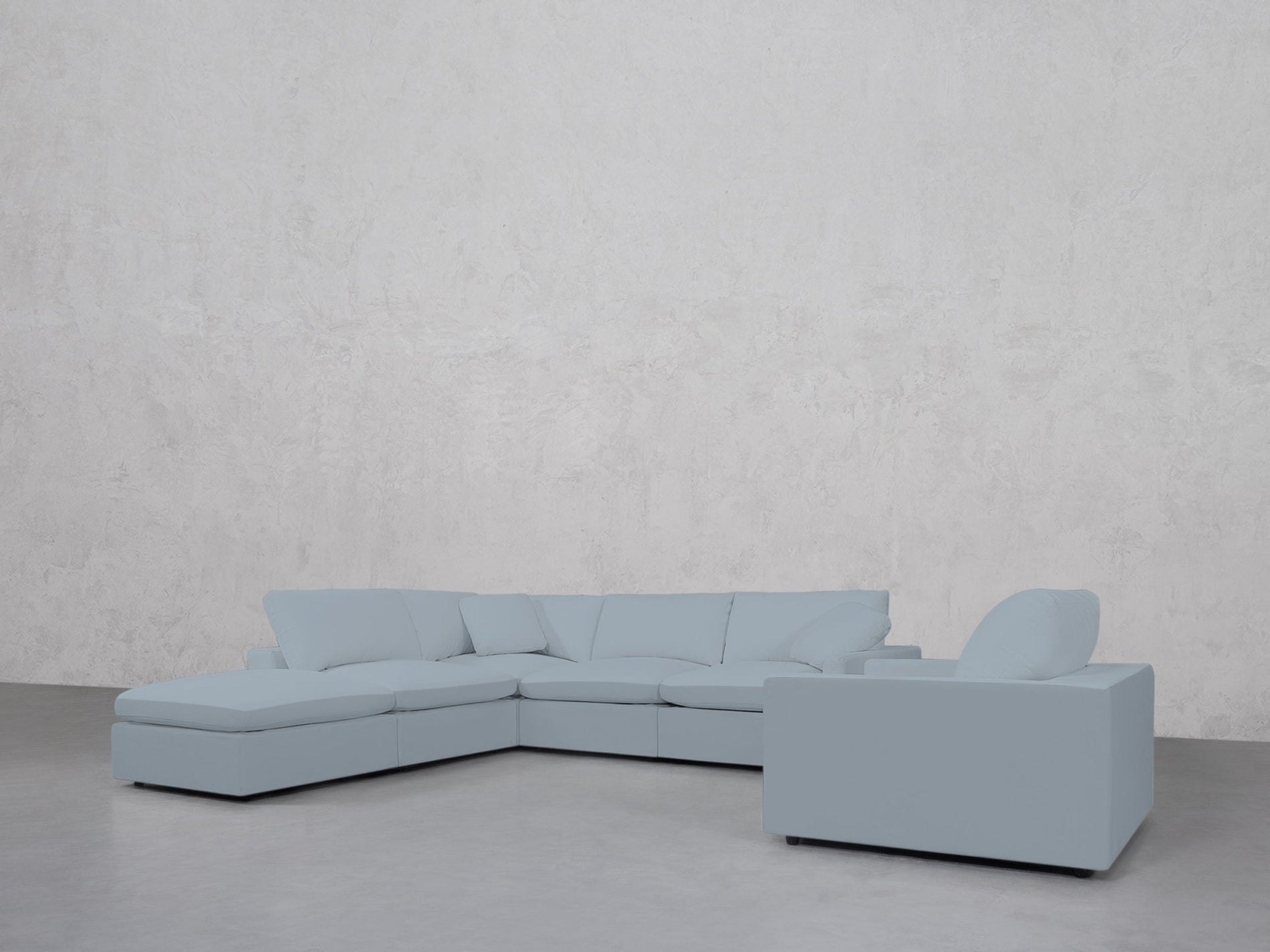 5-1 Sectional & Armchair Set (Thin Arms) - 7th Avenue