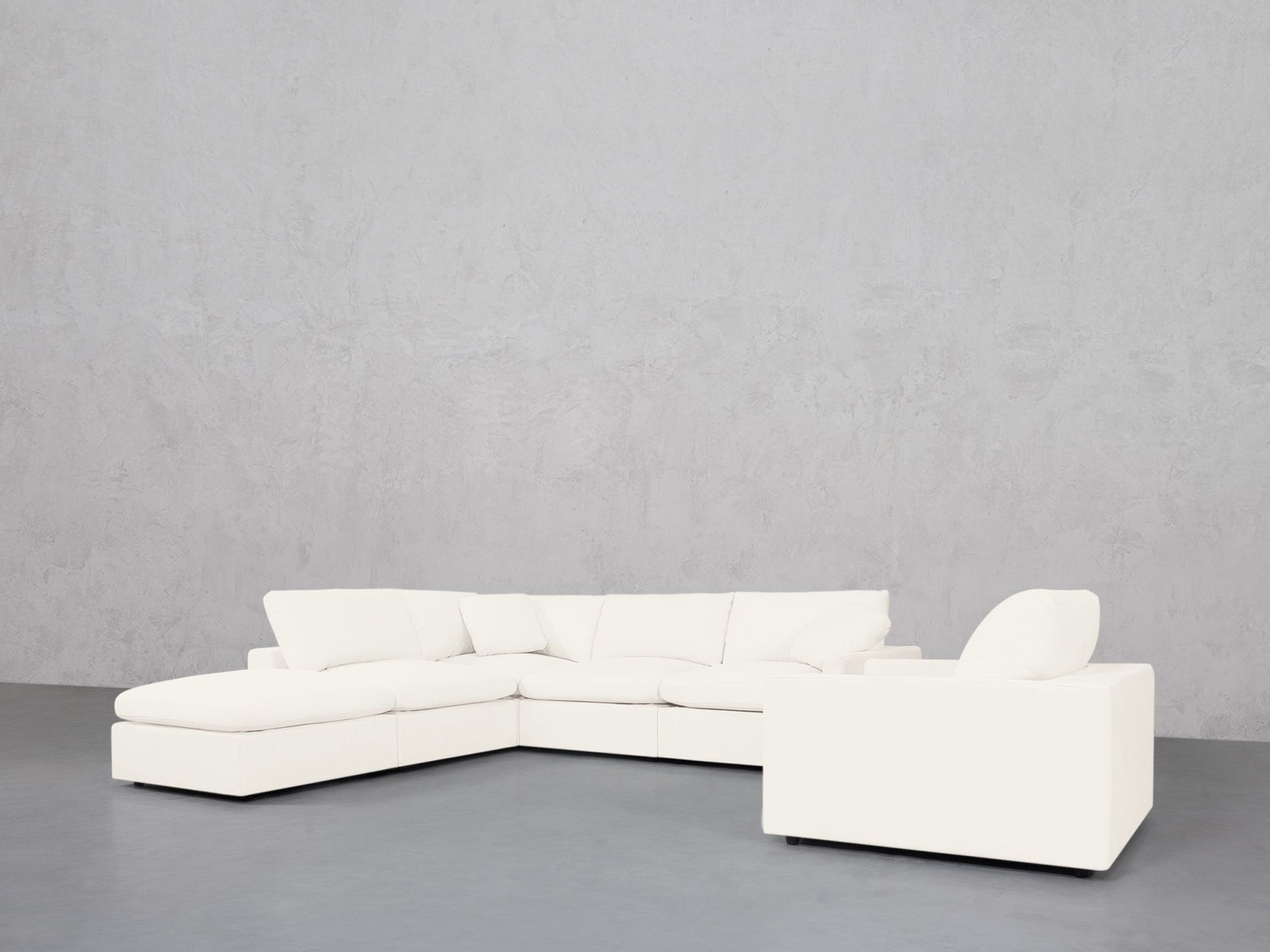 5-1 Sectional & Armchair Set (Thin Arms) - 7th Avenue