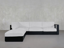 5-Seat Modular Corner Lounger Sectional Aluminum Outdoor