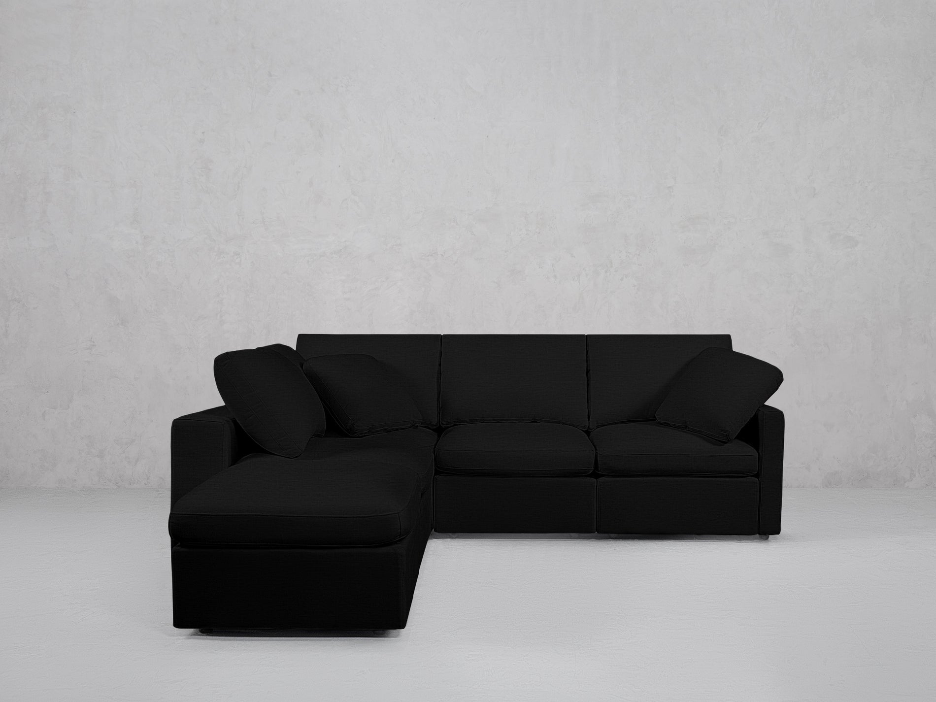 5-Seat Modular Corner Lounger Sectional (Thin Arms)