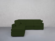 5-Seat Modular Corner Lounger Sectional (Thin Arms)