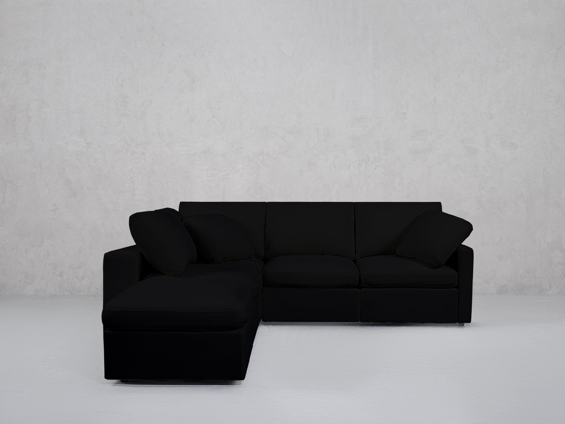 5-Seat Modular Corner Lounger Sectional (Thin Arms)