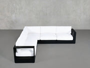 5-Seat Modular Corner Sectional Aluminum Outdoor