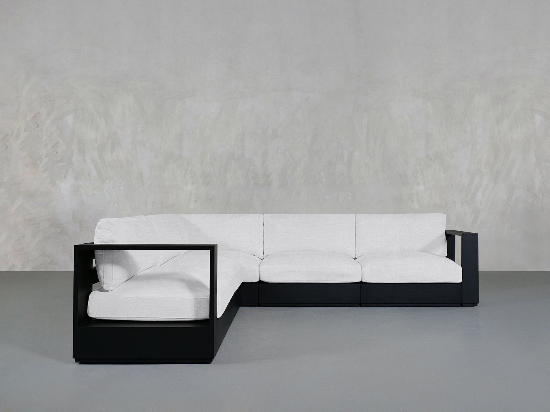 5-Seat Modular Corner Sectional Aluminum Outdoor