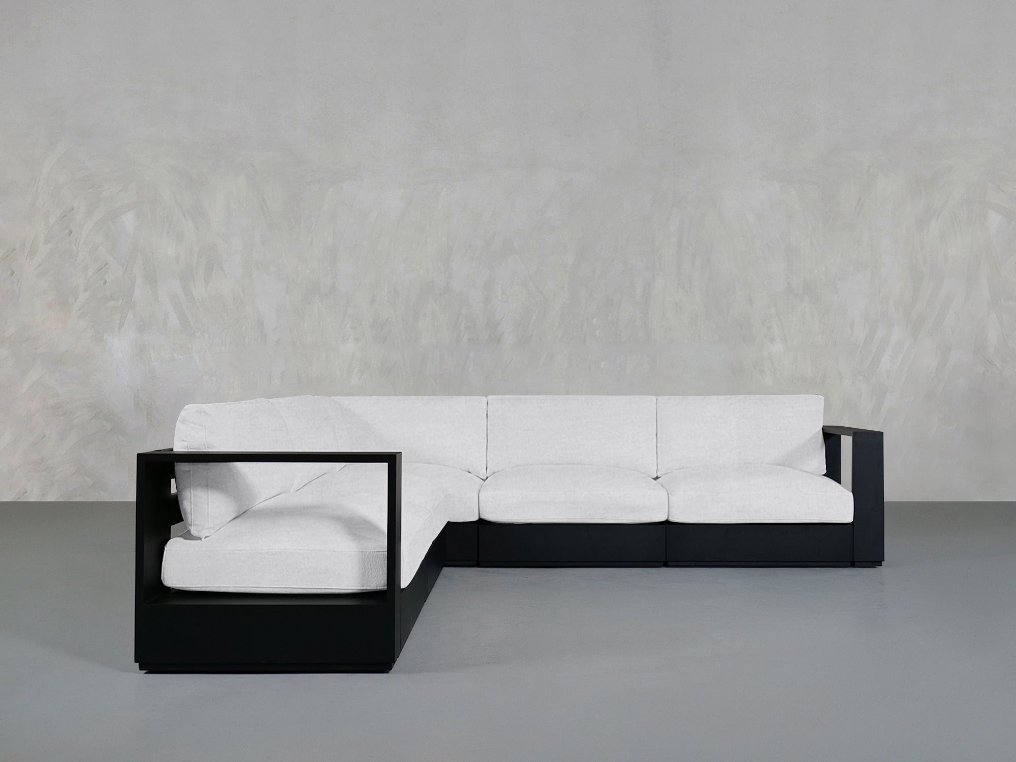 5-Seat Modular Corner Sectional Aluminum Outdoor