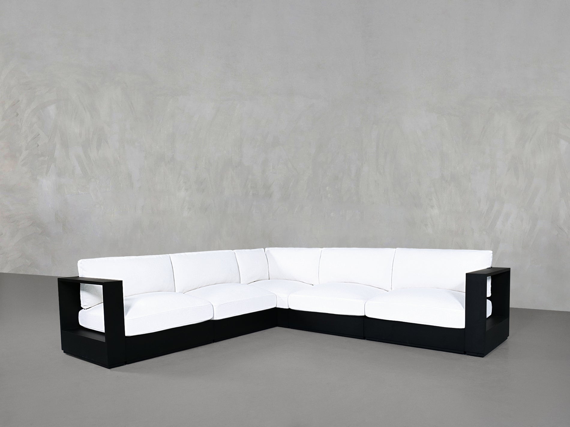 5-Seat Modular Corner Sectional Aluminum Outdoor